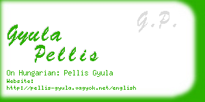 gyula pellis business card